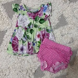 Posh Peanut Peplum and Bloomers Set